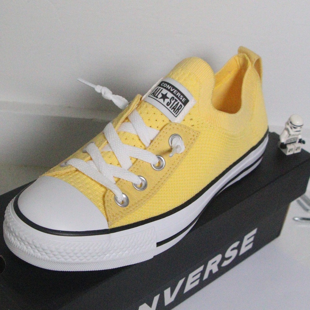 Converse Yellow All Star Shoreline Knit Slip Ons - Picture 6 of 7